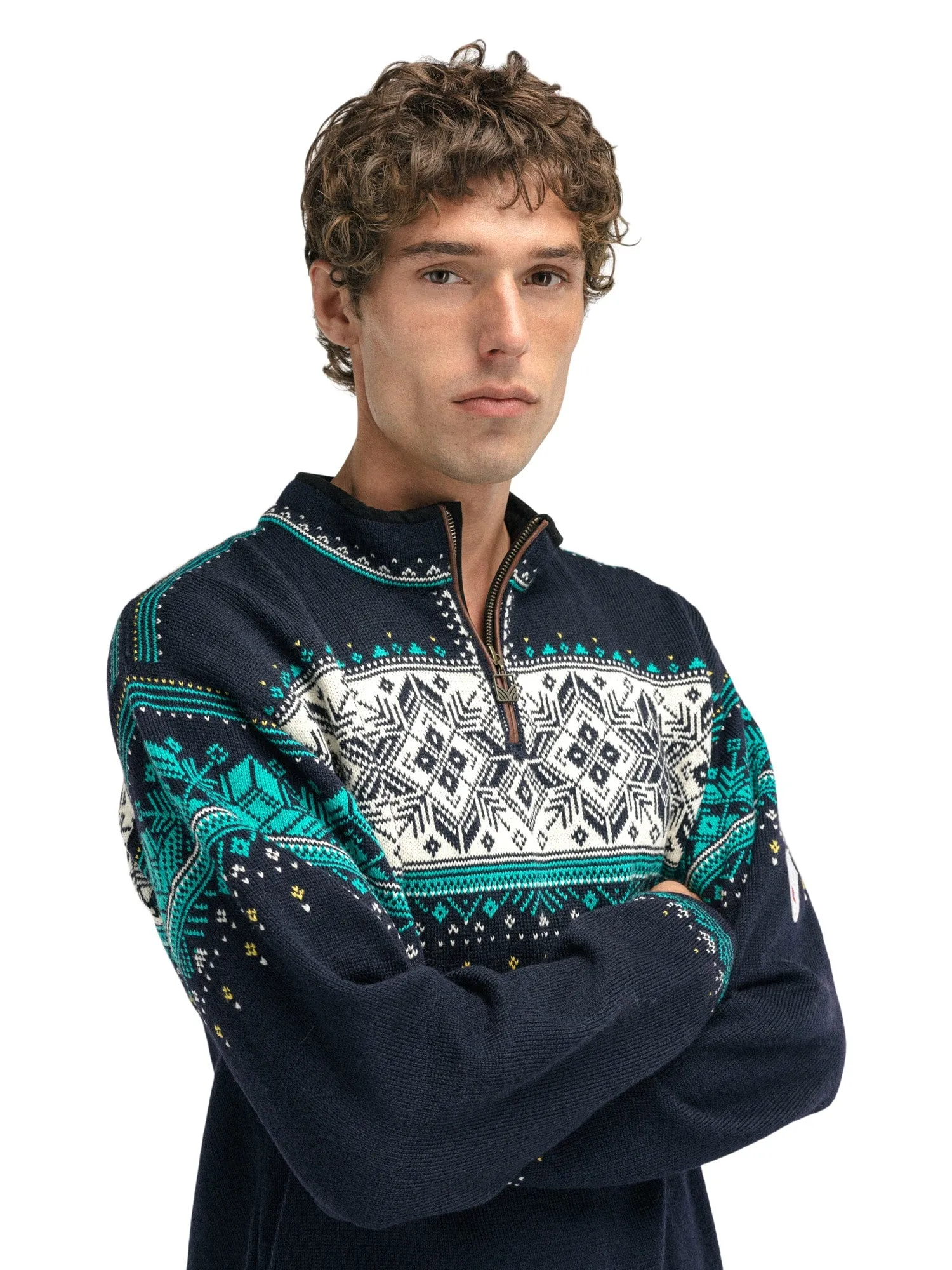 Dale of Norway | Blyfjell Swweater | Men's | Navy/Off White/Peacock