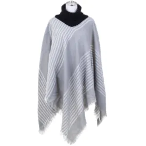 DEIA Winter Wrap Grey Shawl Poncho