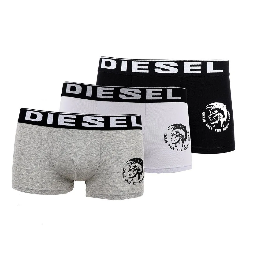 Diesel 3 IN 1 Pack Black White and Grey Boxers