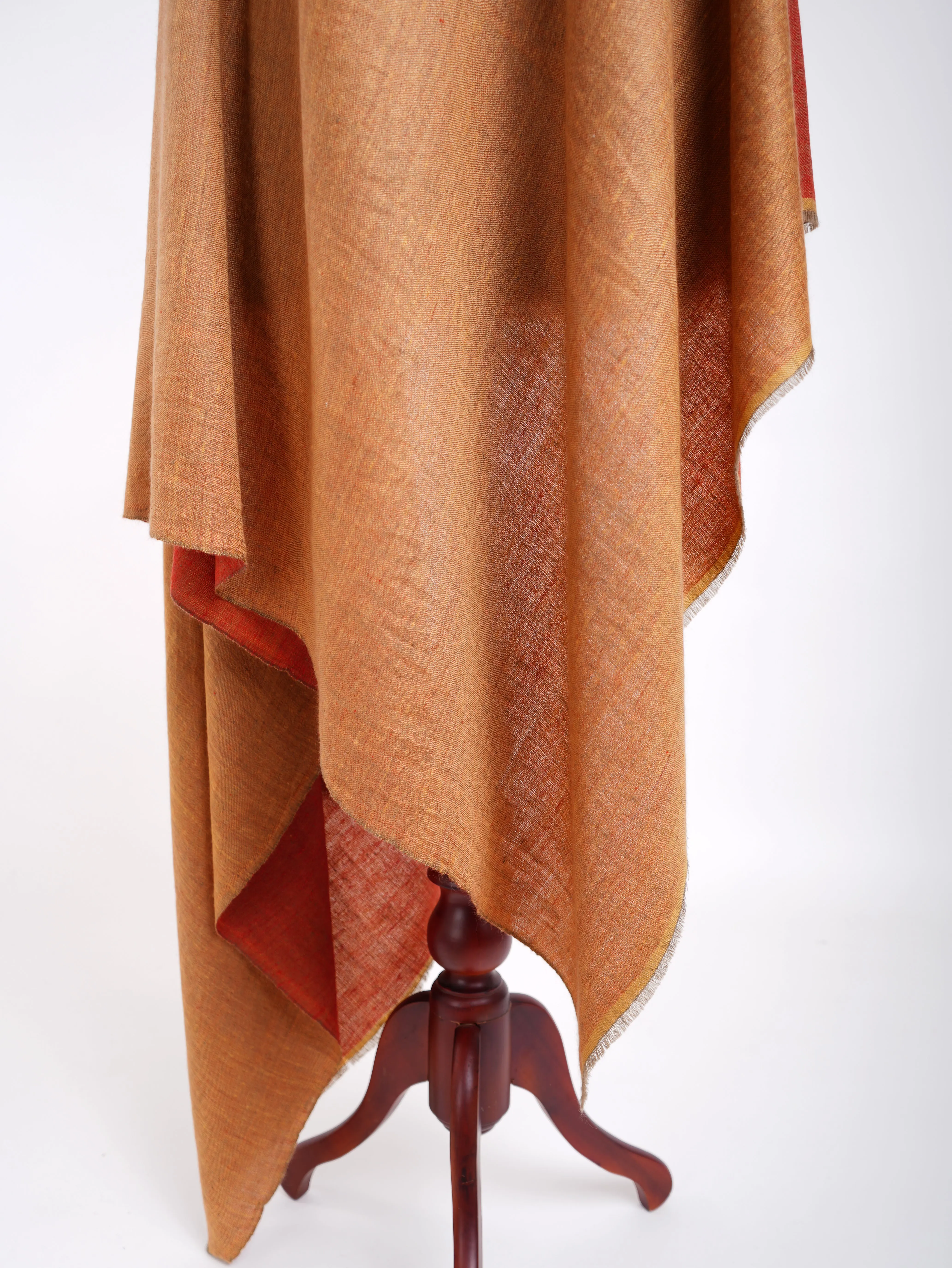 Dorukha Hand Woven Pashmina Shawl Scarlet