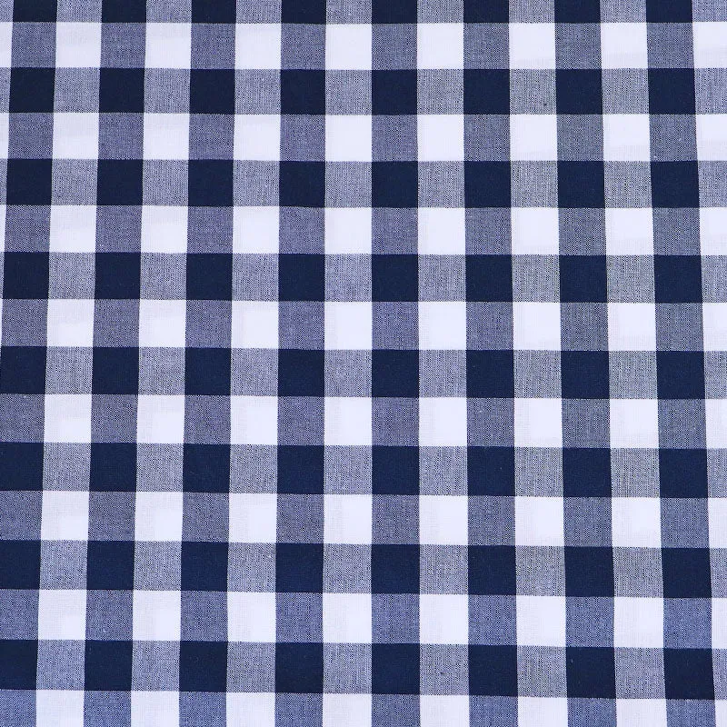 Dressmaking Cotton Bigger Gingham - Wide Width - Navy