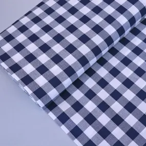 Dressmaking Cotton Bigger Gingham - Wide Width - Navy