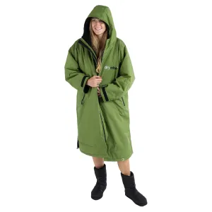 Dryrobe Advance Long Sleeve Changing Robe - Green/Black