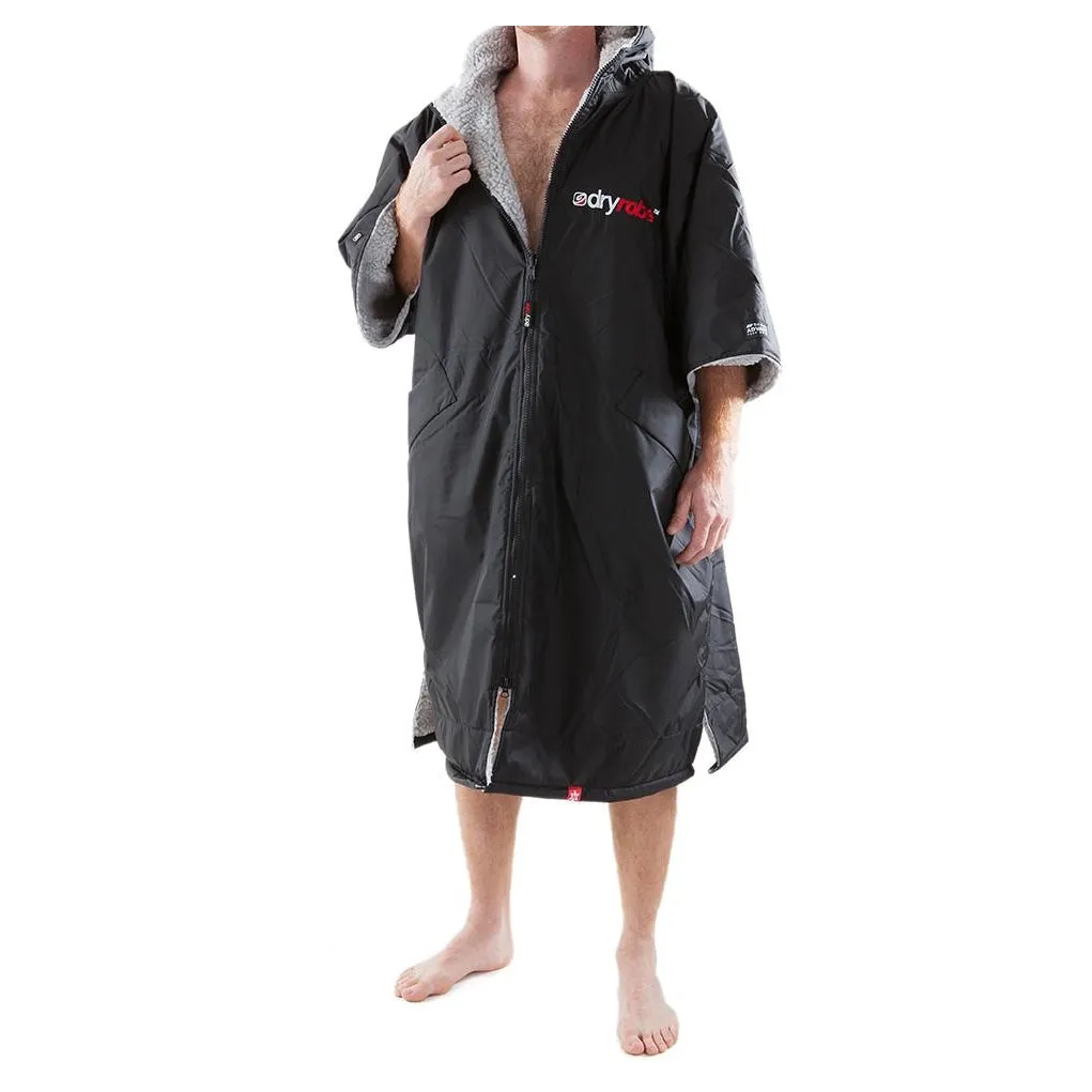 Dryrobe Advance Short Sleeve Changing Robe - Extra Large - Black/Grey