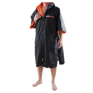 Dryrobe Advance Short Sleeve Changing Robe - Large - Black/Orange