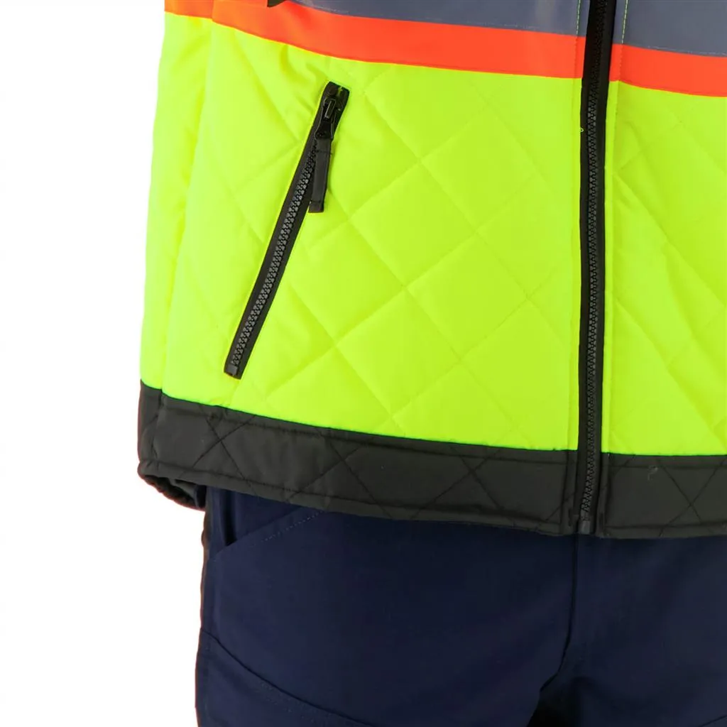 DURADRIVE 31033 HI-VIS LINED FREEZER JACKET - YELLOW