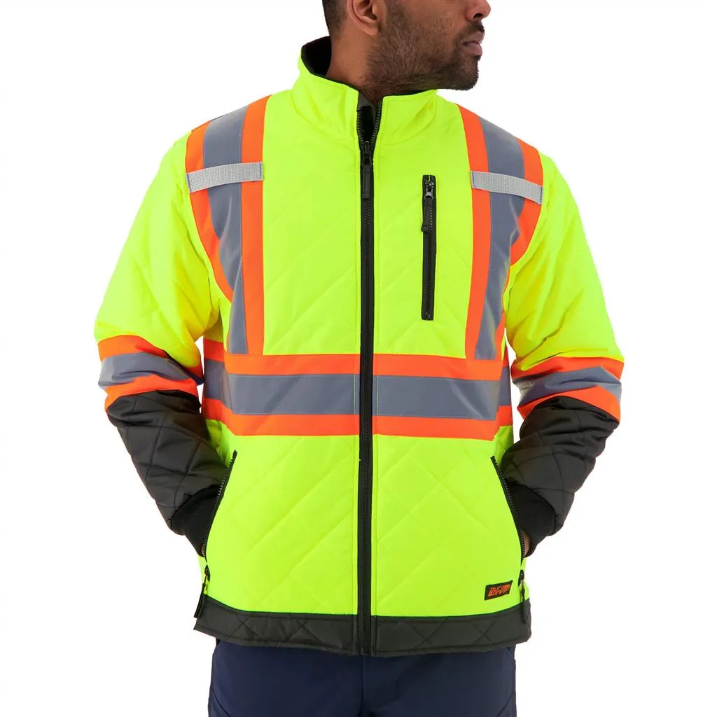 DURADRIVE 31033 HI-VIS LINED FREEZER JACKET - YELLOW