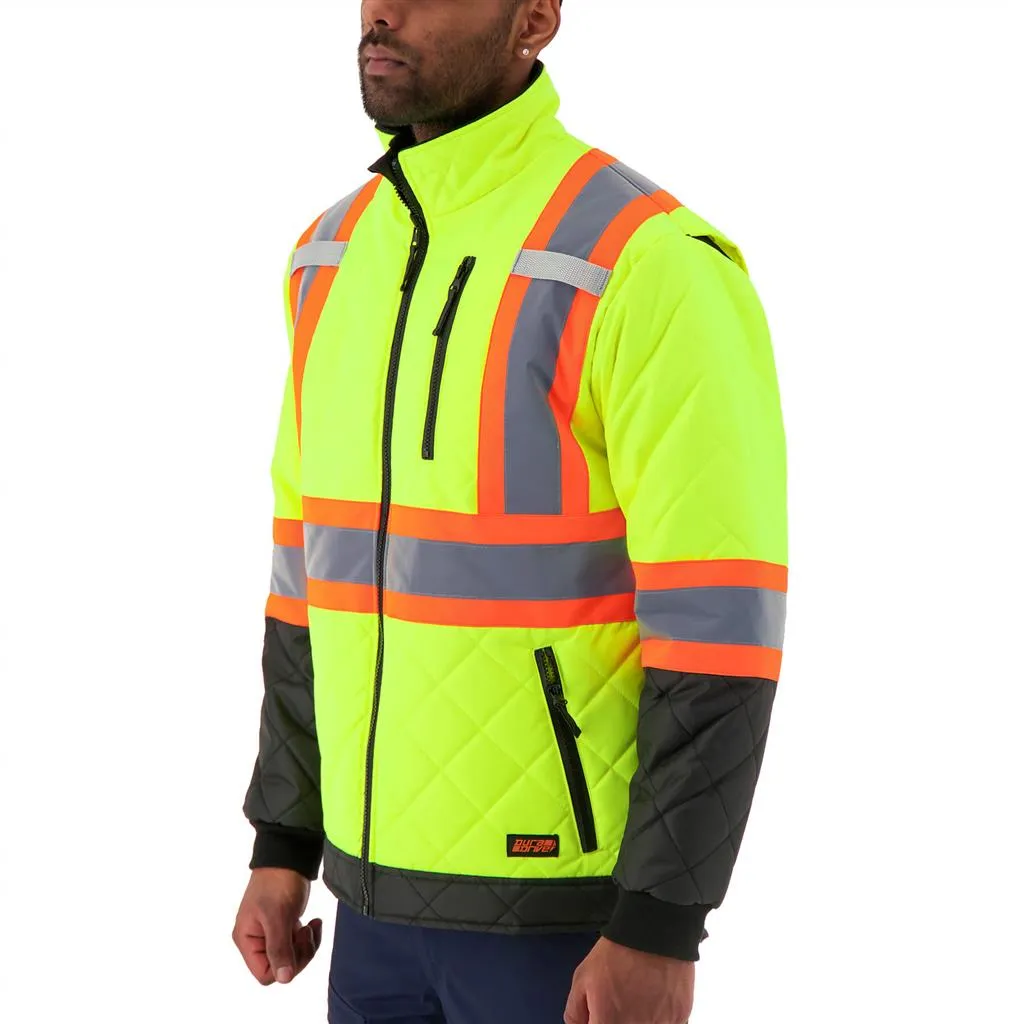 DURADRIVE 31033 HI-VIS LINED FREEZER JACKET - YELLOW