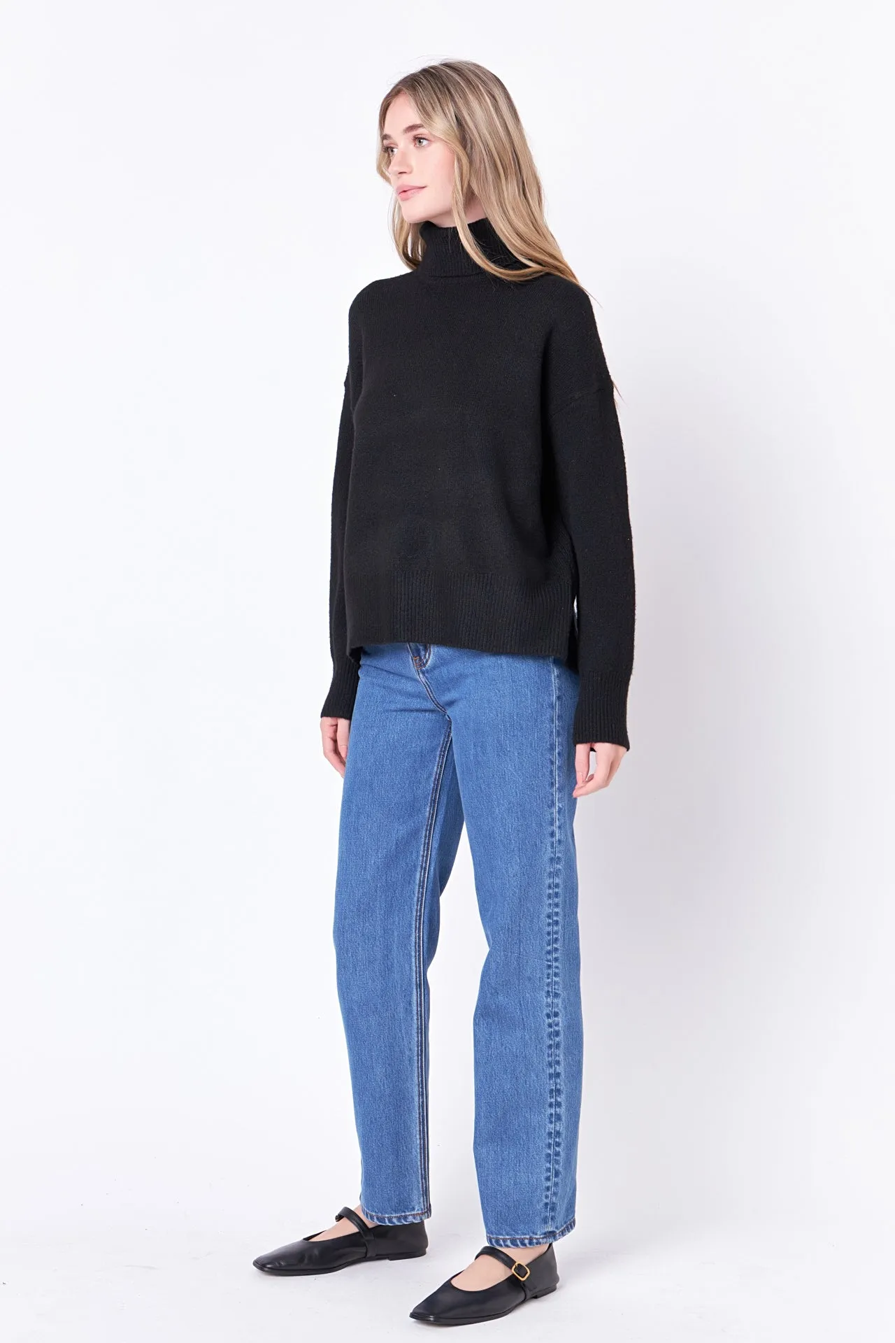 English Factory - Turtleneck Long Sleeve Sweater