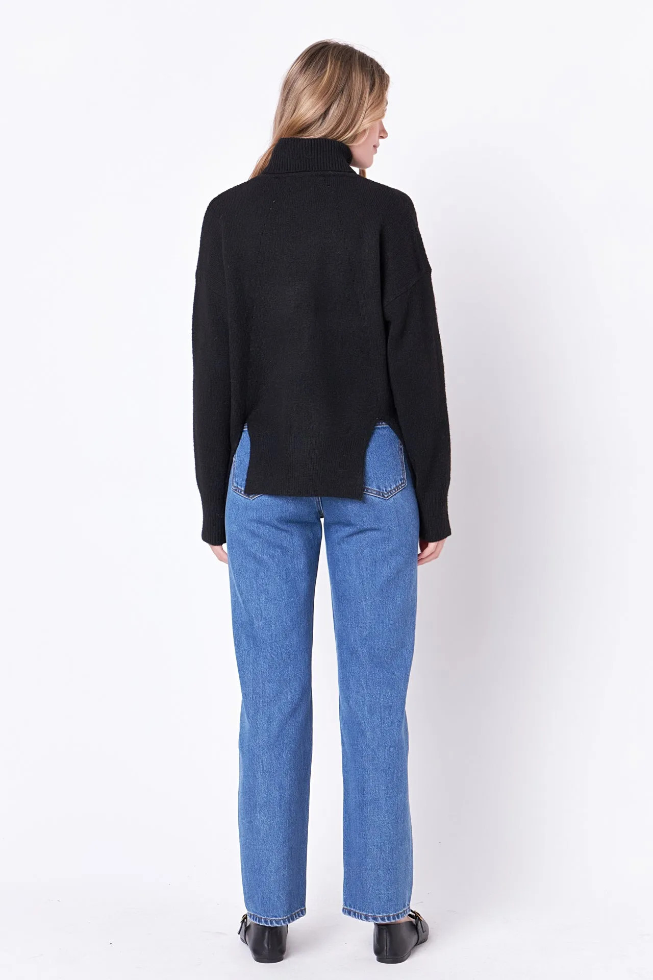 English Factory - Turtleneck Long Sleeve Sweater