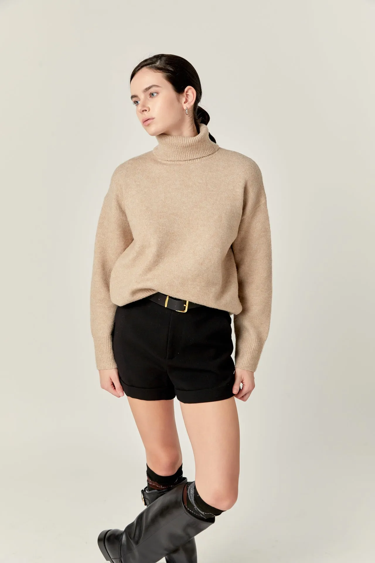 English Factory - Turtleneck Long Sleeve Sweater