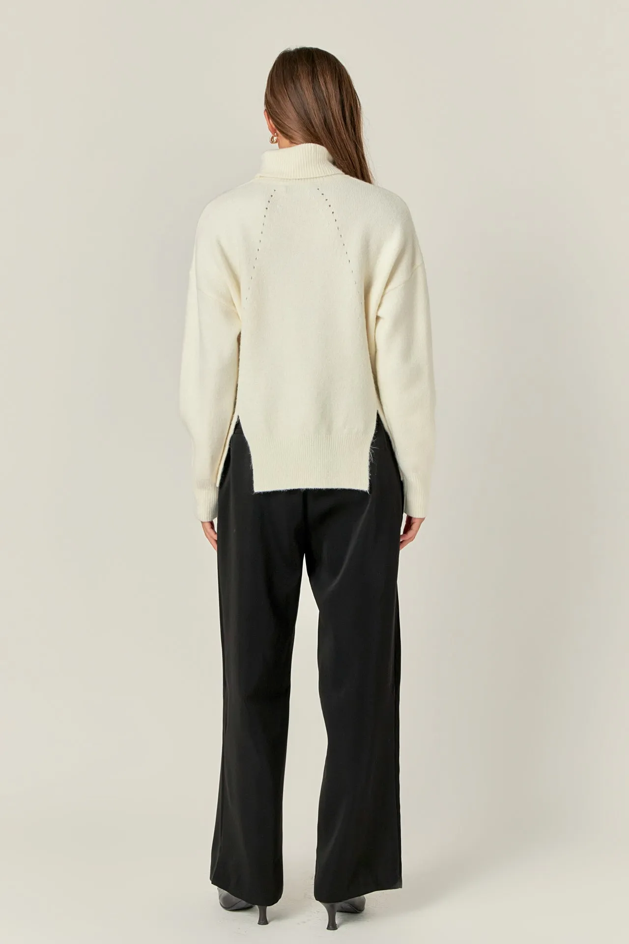 English Factory - Turtleneck Long Sleeve Sweater