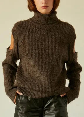 Espresso Turtleneck Sweater