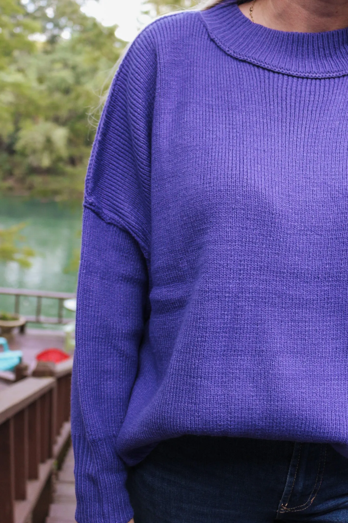 Extended Stay Violet Purple Sweater