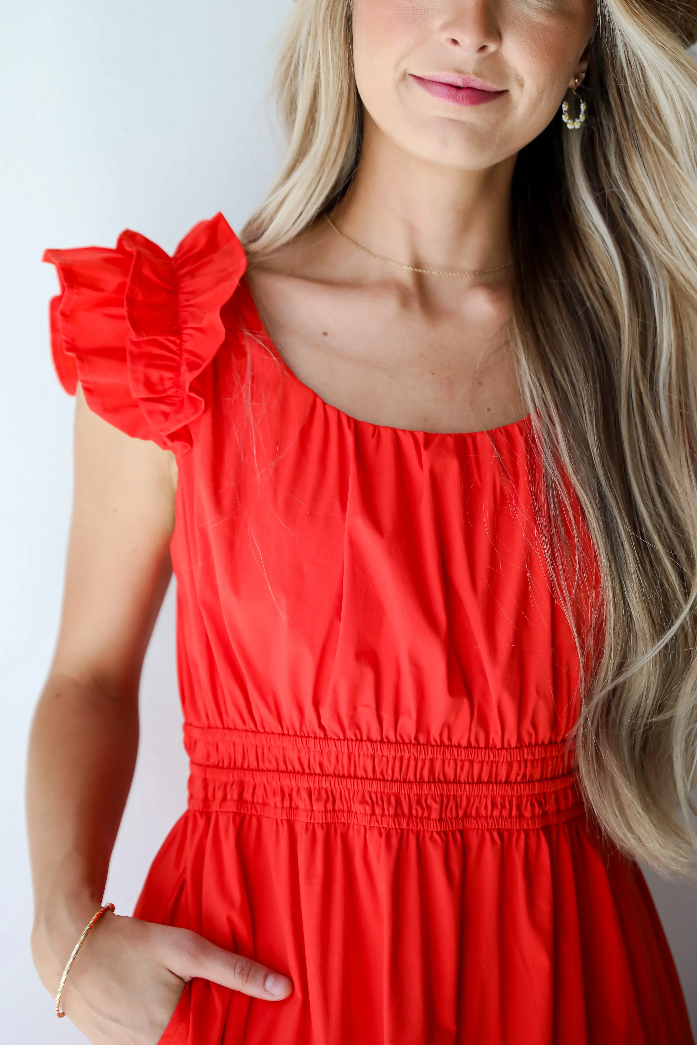 FINAL SALE - Romantic Babe Red Maxi Dress