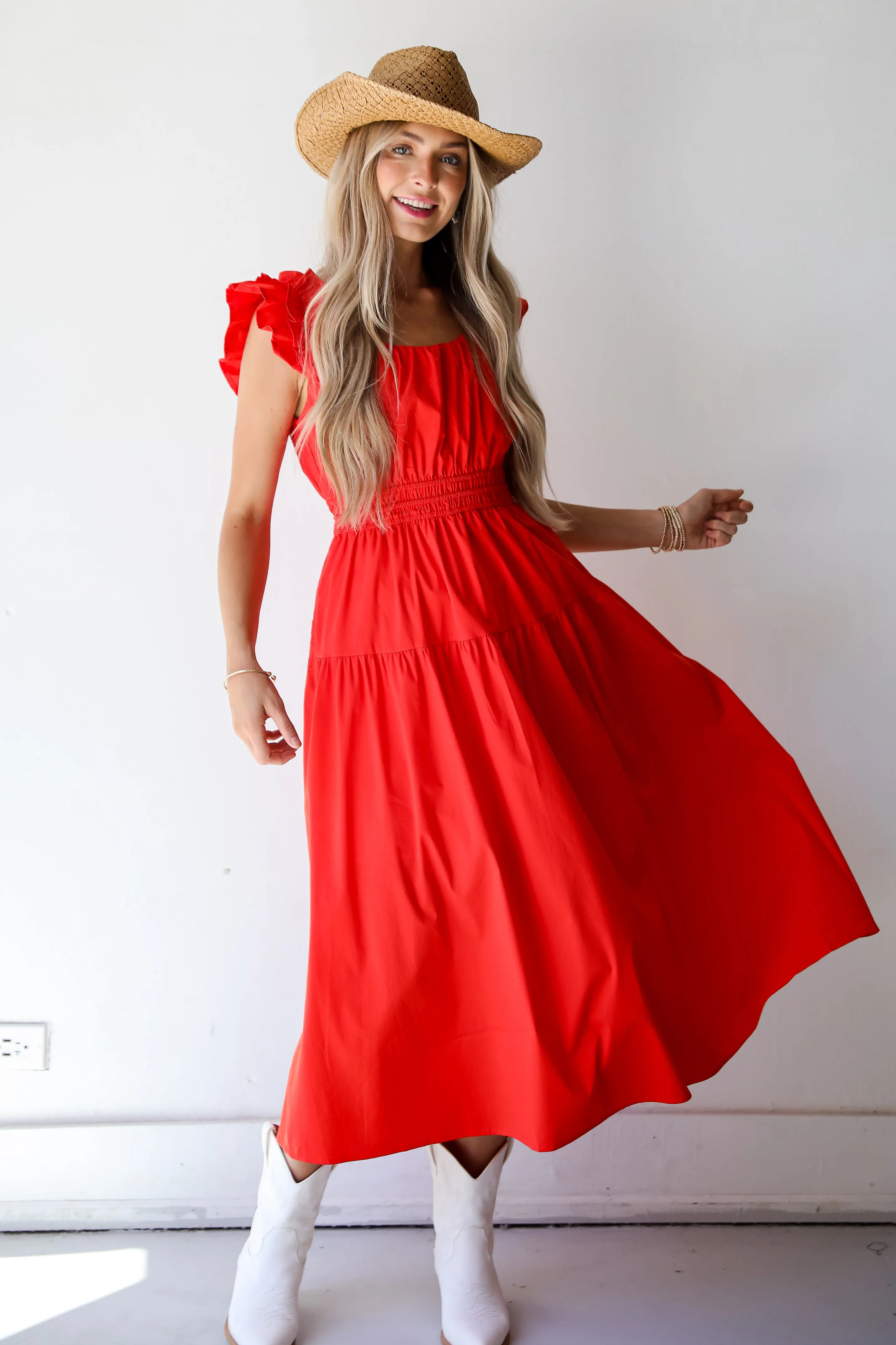 FINAL SALE - Romantic Babe Red Maxi Dress