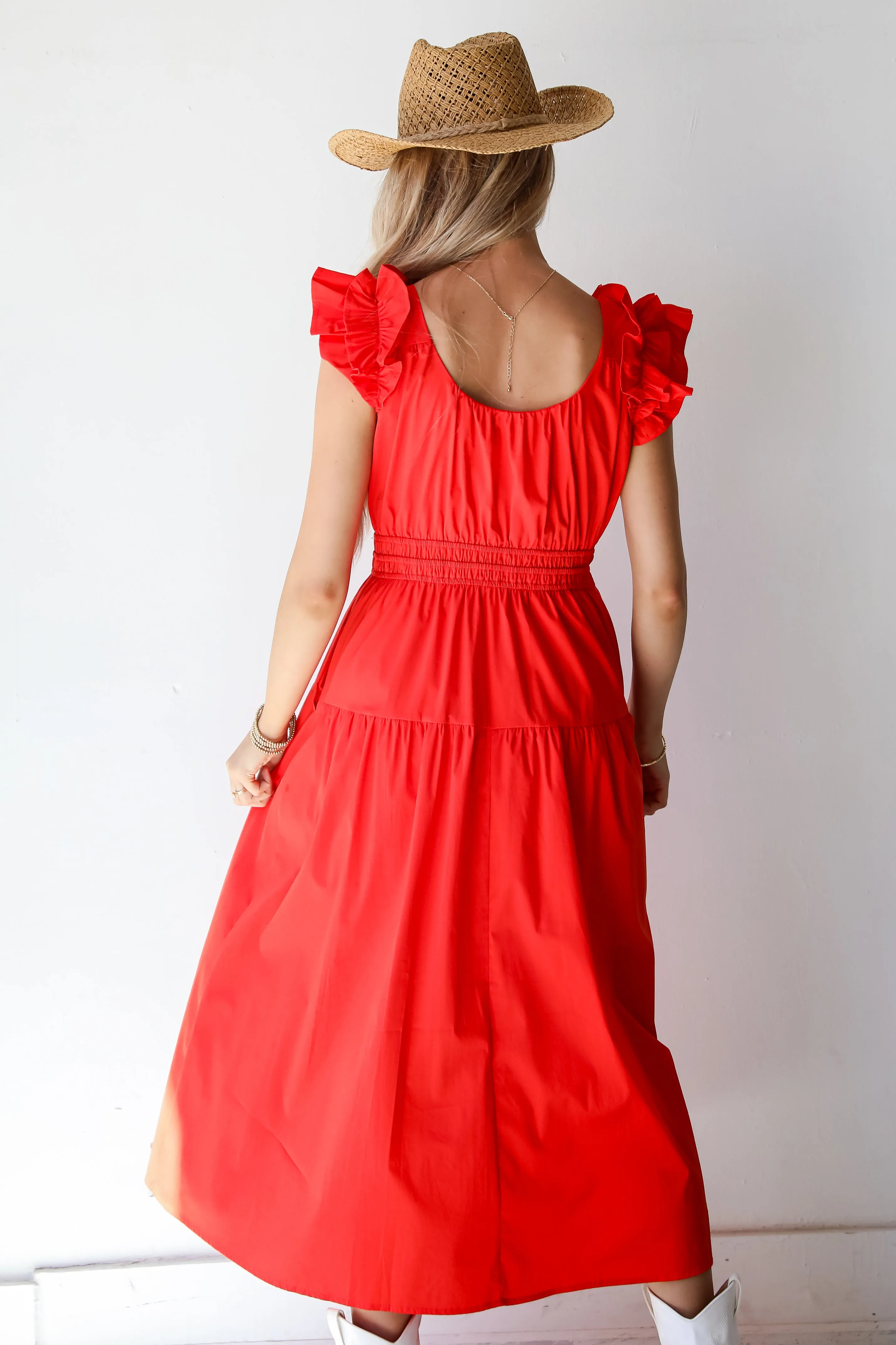 FINAL SALE - Romantic Babe Red Maxi Dress