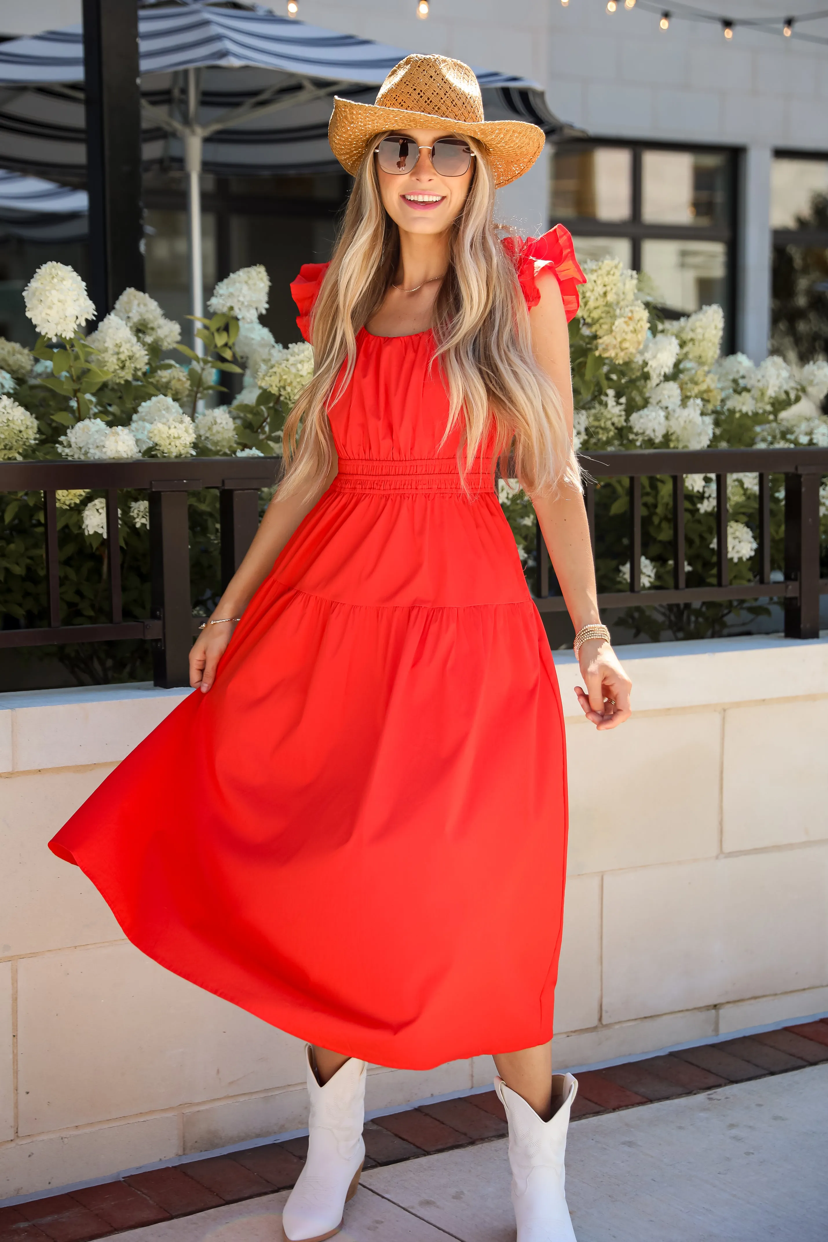 FINAL SALE - Romantic Babe Red Maxi Dress