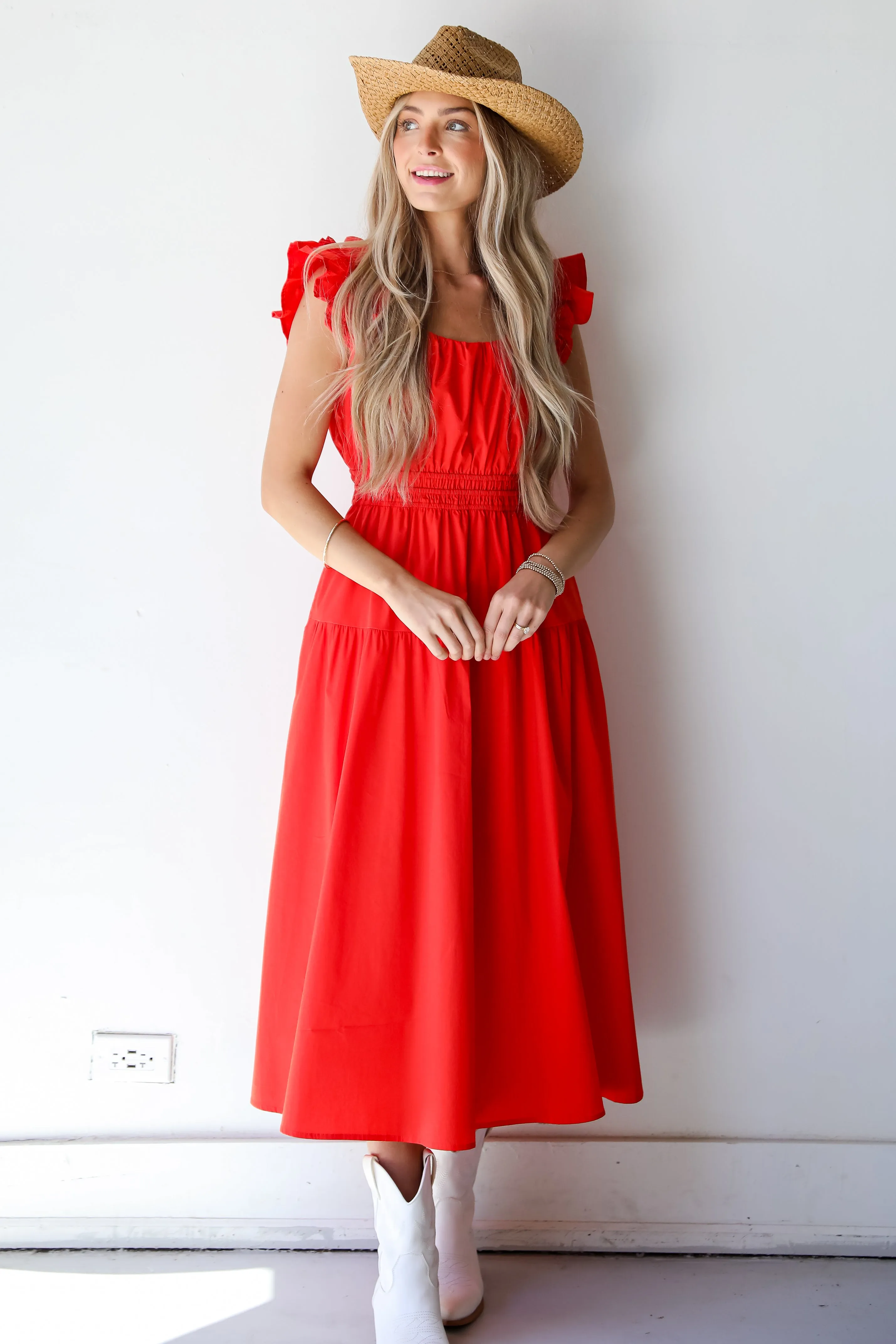 FINAL SALE - Romantic Babe Red Maxi Dress