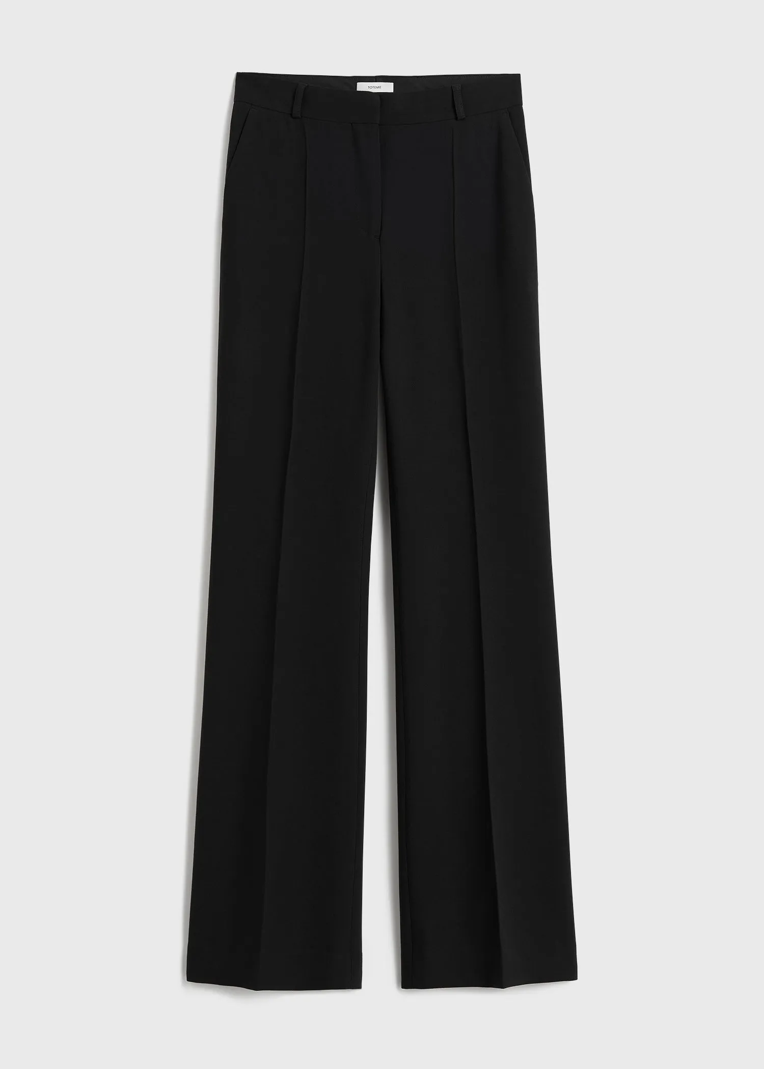 Flared evening trousers black