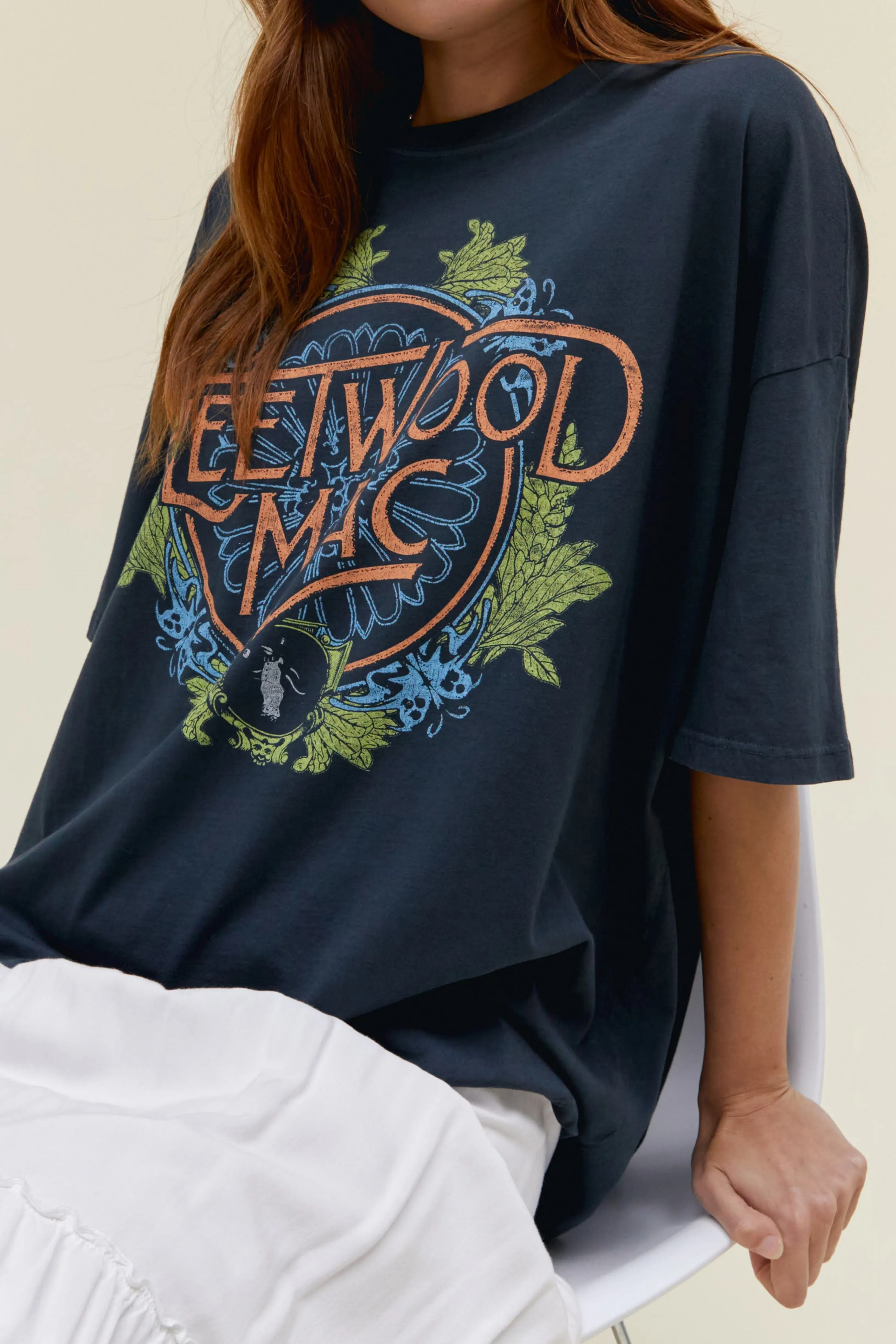 Fleetwood Mac Flower Crest OS Tee