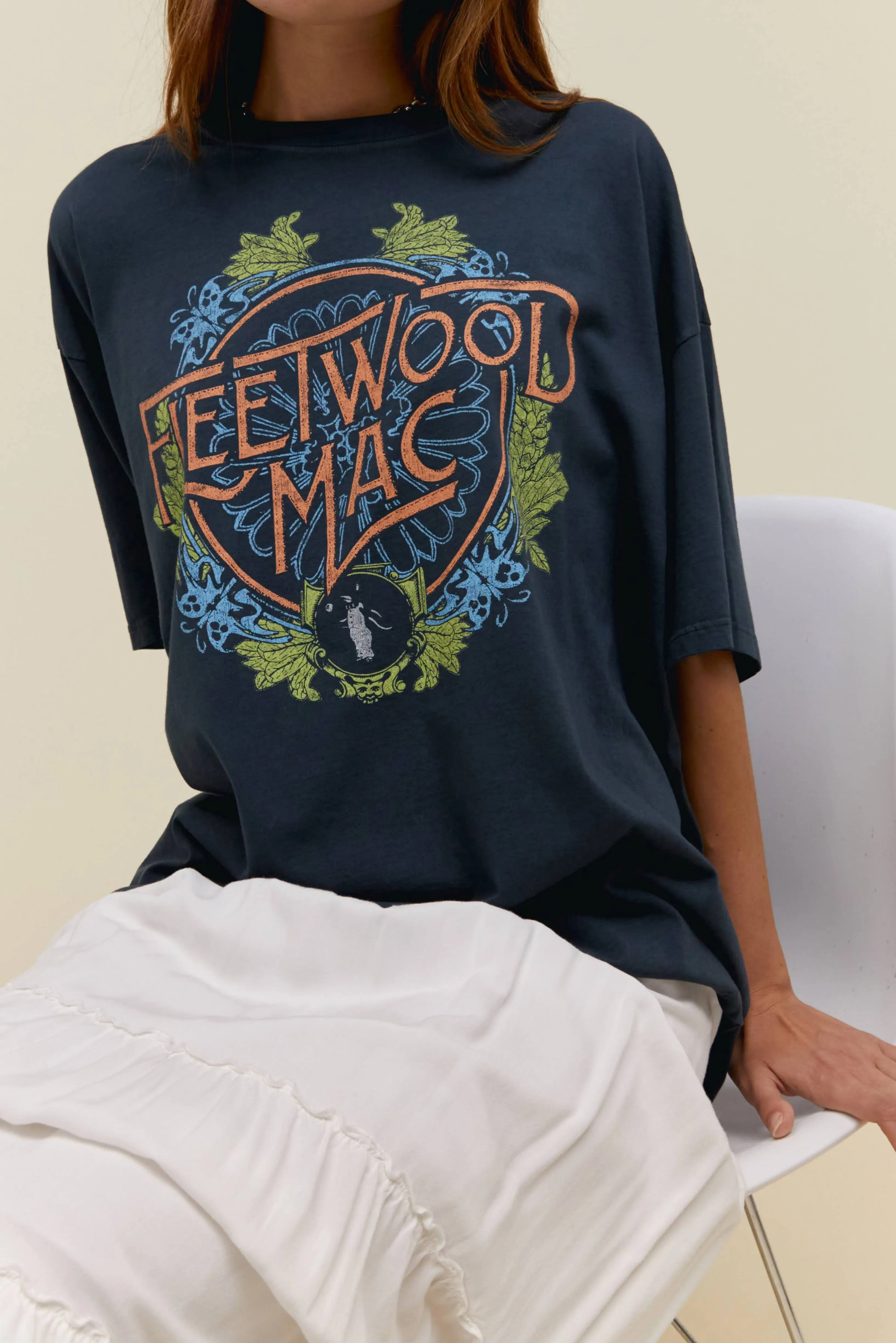 Fleetwood Mac Flower Crest OS Tee