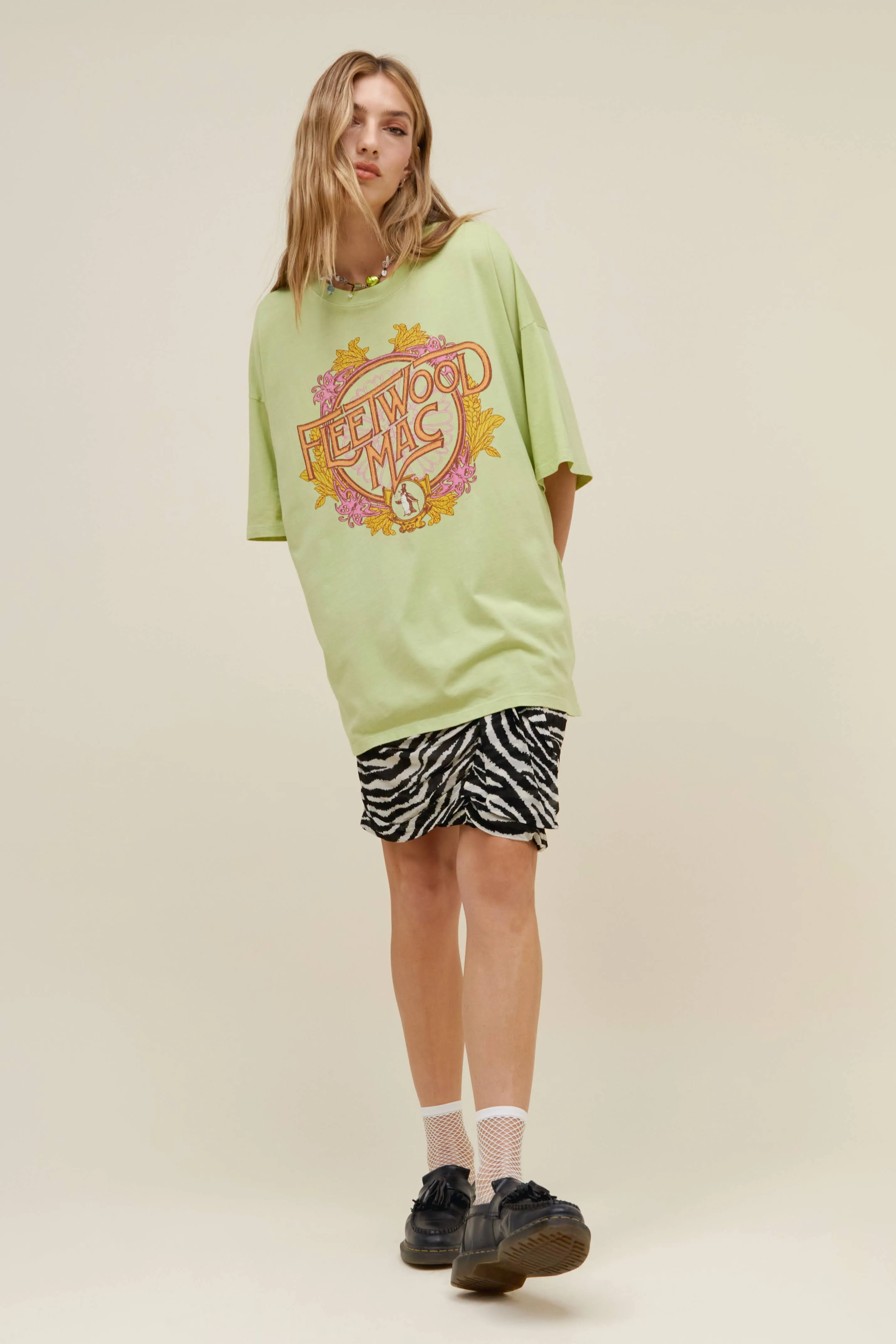 Fleetwood Mac Flower Crest OS Tee