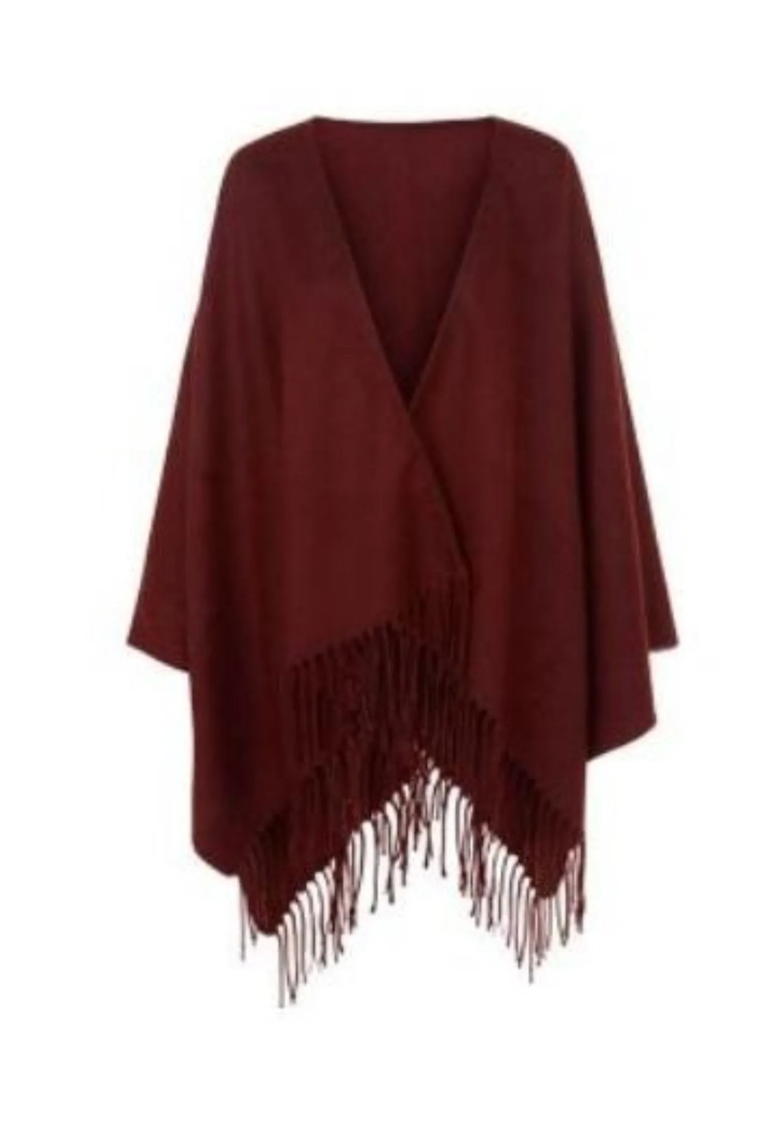 Fringe Blanket Cape Wrap Shawl