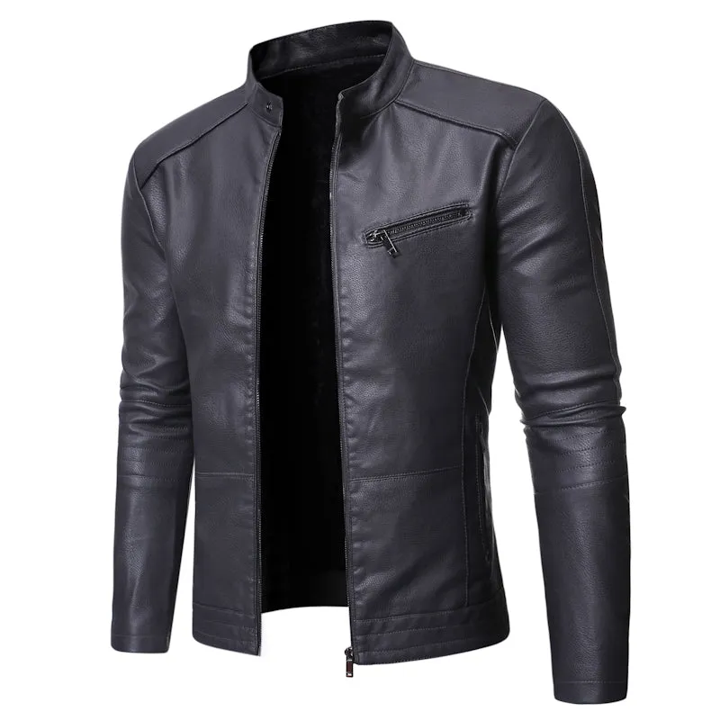 Funki Buys | Jackets | Men's Women's Slim PU Leather Jacket