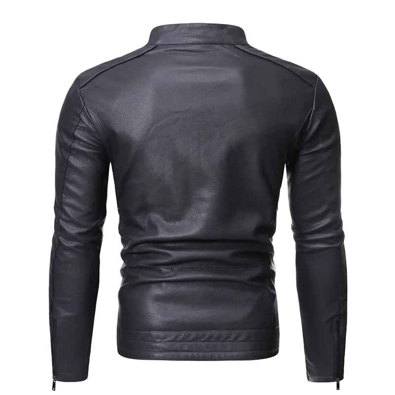 Funki Buys | Jackets | Men's Women's Slim PU Leather Jacket