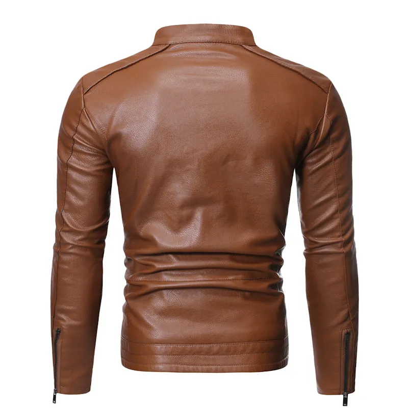 Funki Buys | Jackets | Men's Women's Slim PU Leather Jacket