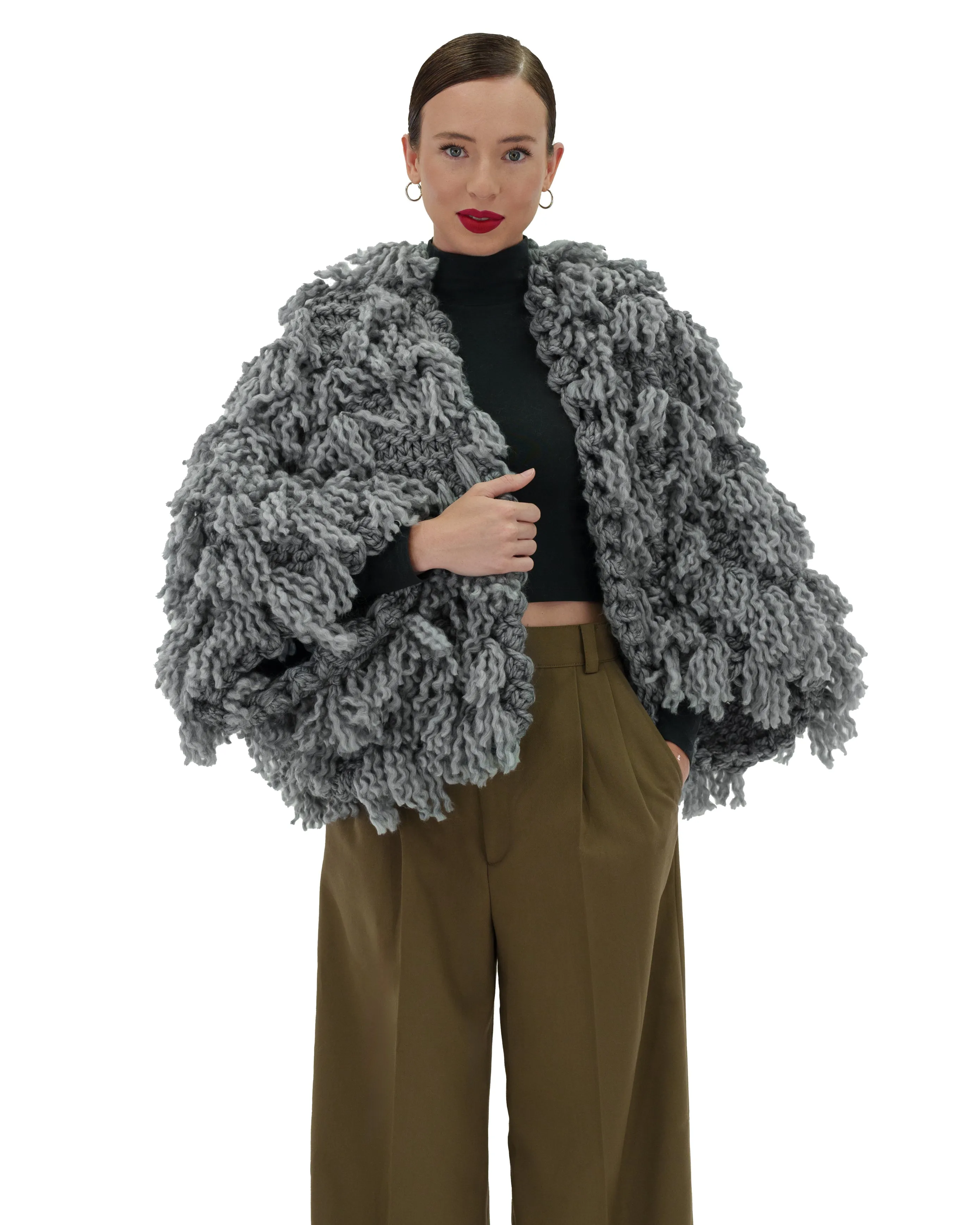 Fur Style Cardigan