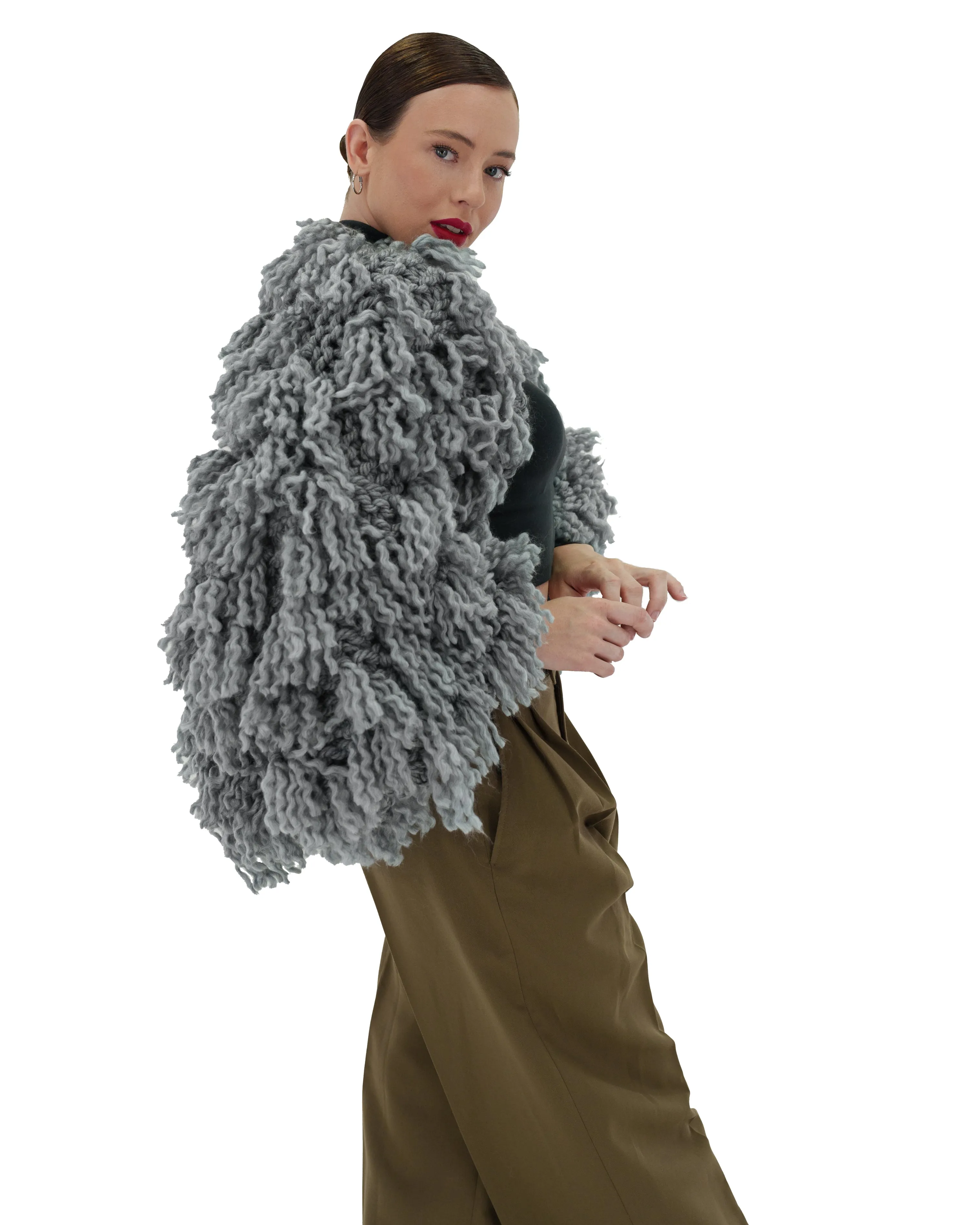 Fur Style Cardigan