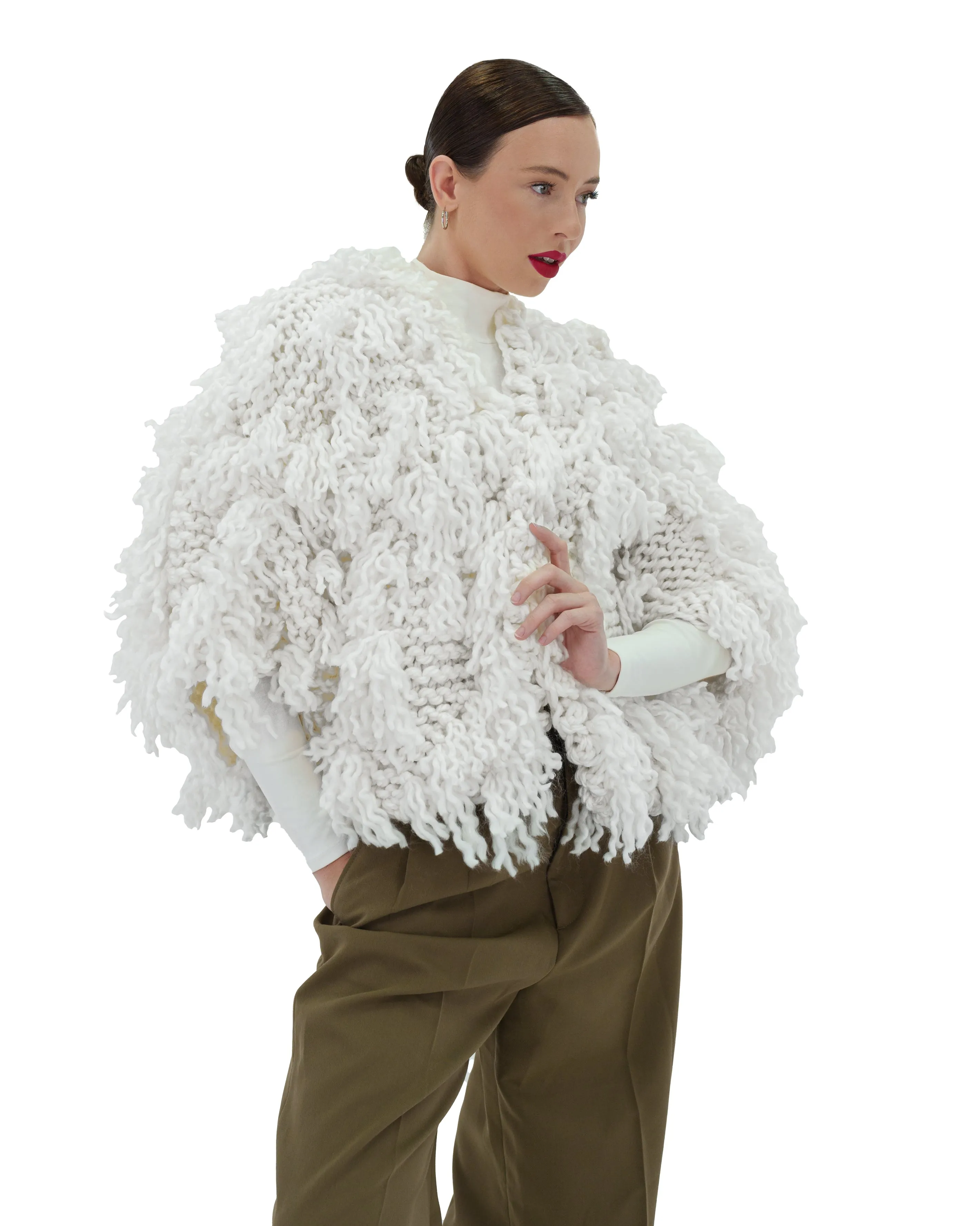 Fur Style Cardigan