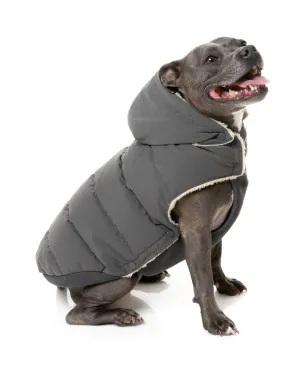 FuzzYard Essential Puffer Dog Jacket Charcoal