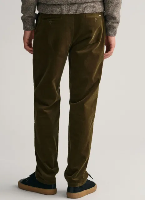 GANT - Regular Fit Cord Chinos, Cactus