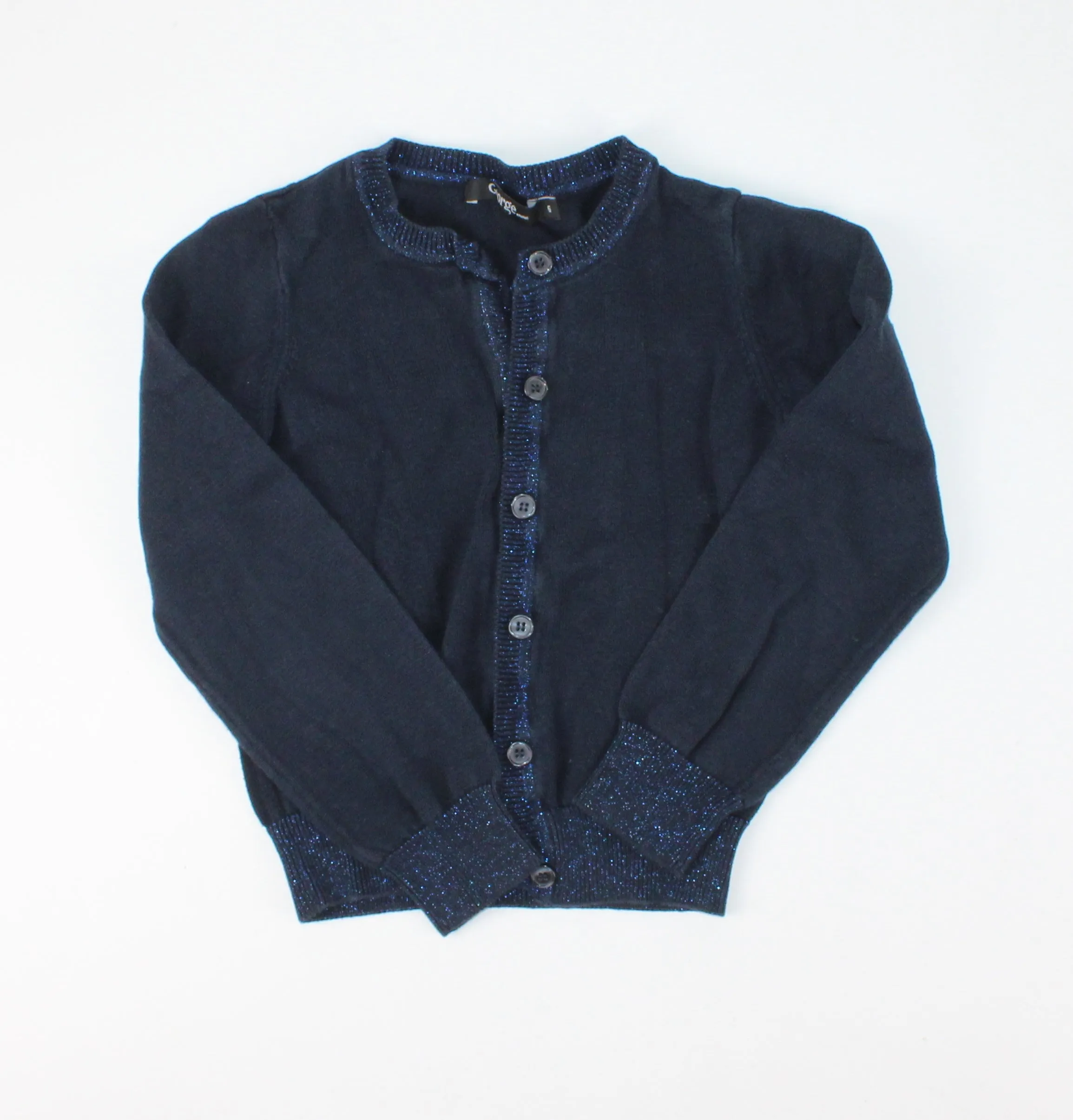 GEORGE NAVY CARDIGAN 6Y PRE-LOVED