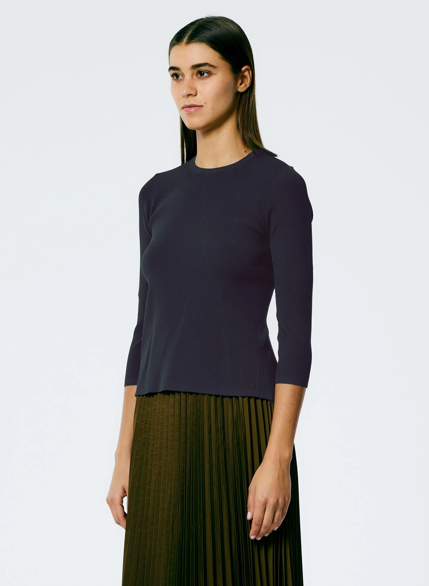 Giselle Stretch Sweater Circle Openback Pullover