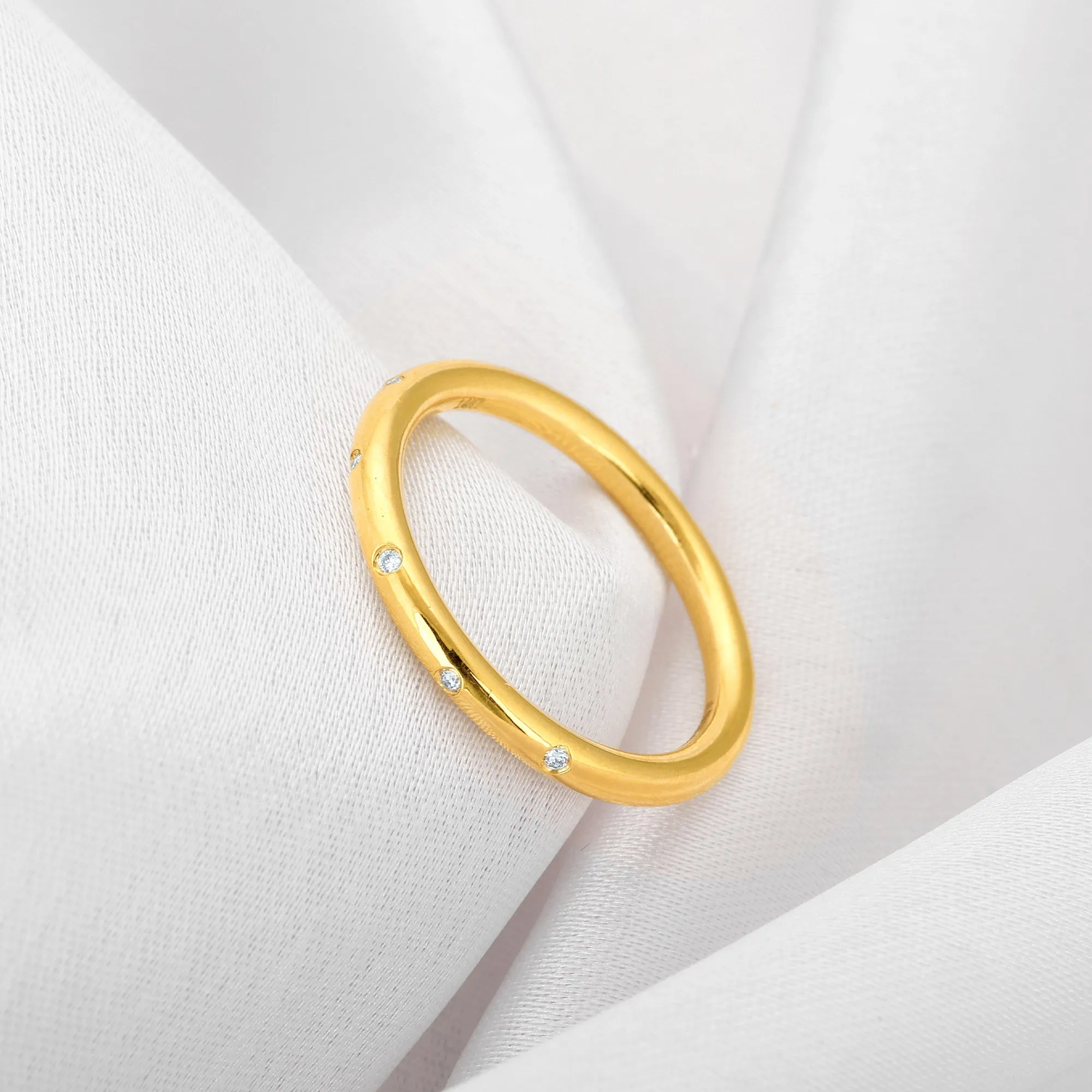 Gold Simple Elegance Diamond Ring