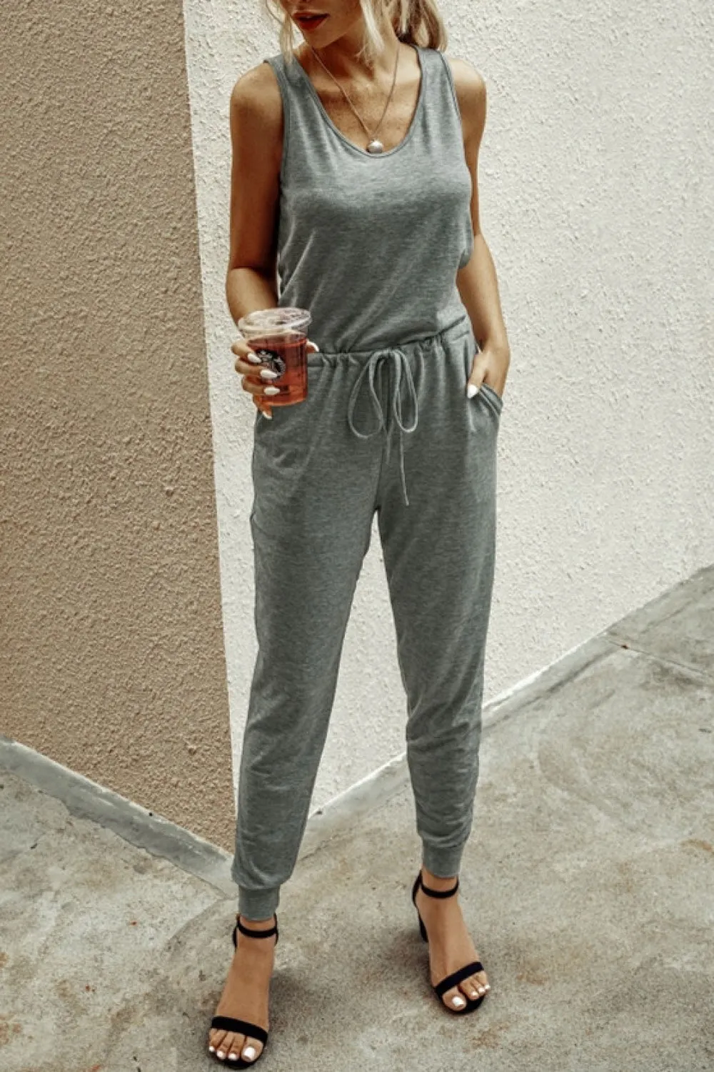 Good Shape Plain Jumpsuit