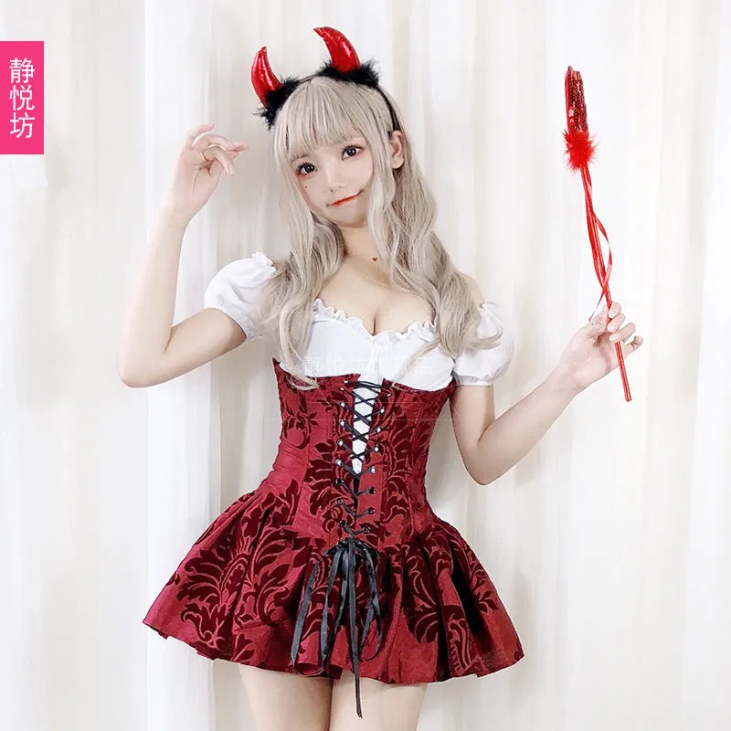 Halloween Red Hood Devil Dress