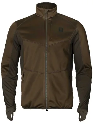 HARKILA Scandinavian Fleece Jacket - Mens - Willow Green & Deep Brown