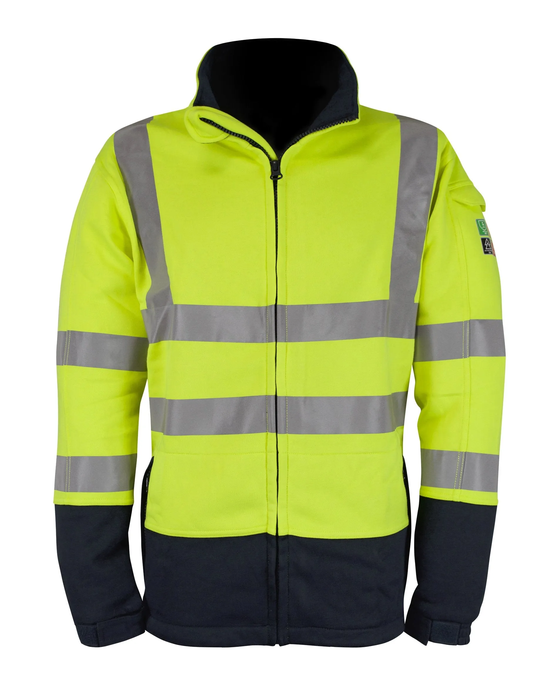 Hi Vis Flame Retardant Two Tone Fleece Jacket - RICHTER