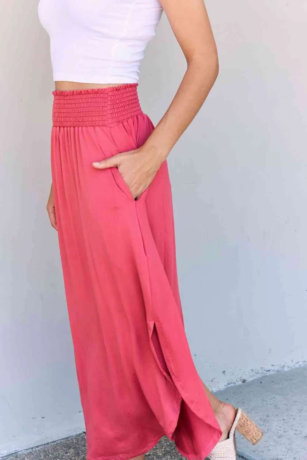 Hot Pink Maxi Skirt