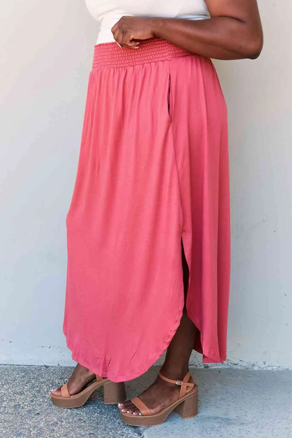 Hot Pink Maxi Skirt