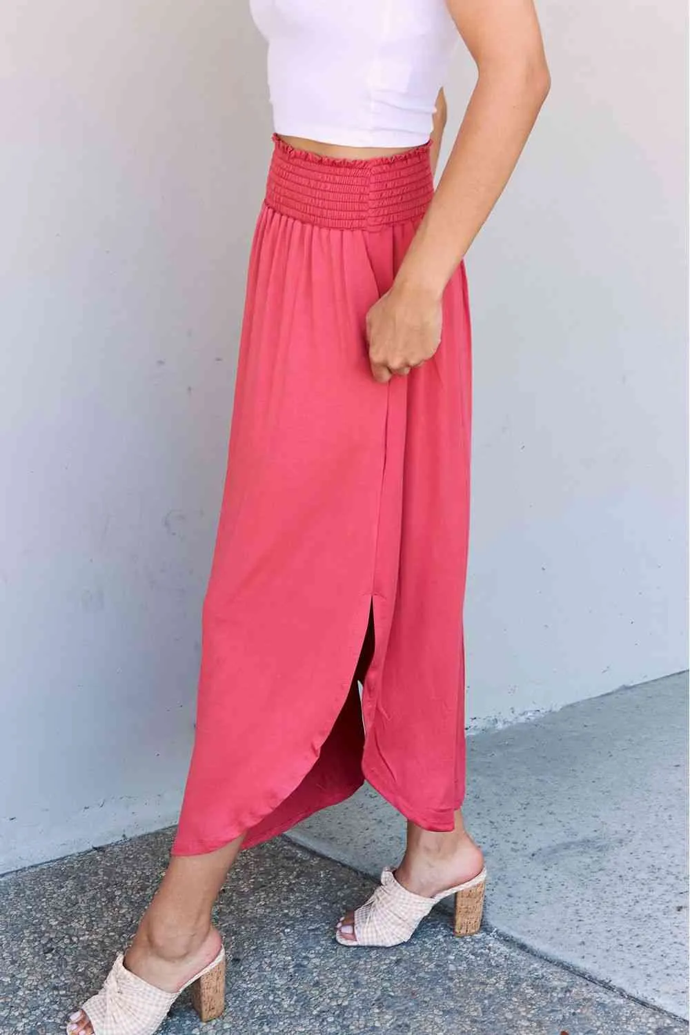 Hot Pink Maxi Skirt