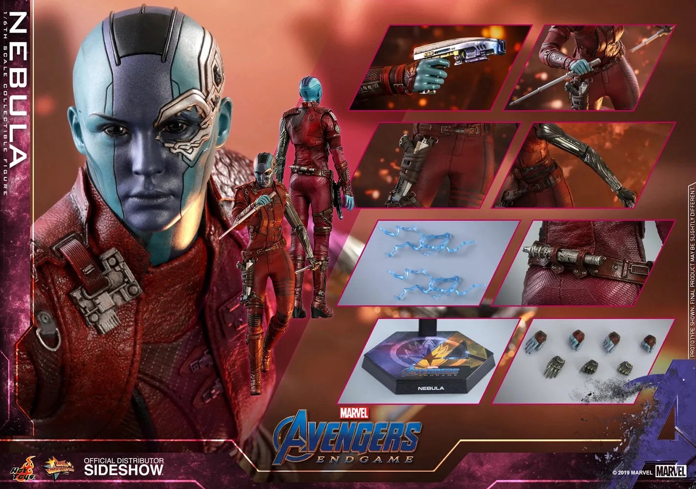 HOT TOYS MARVEL AVENGERS ENDGAME NEBULA 1/6TH SCALE COLLECTIBLE FIGURE - MMS534