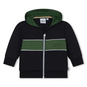 Hugo Boss Baby Boys Navy and Green Sweatshirt