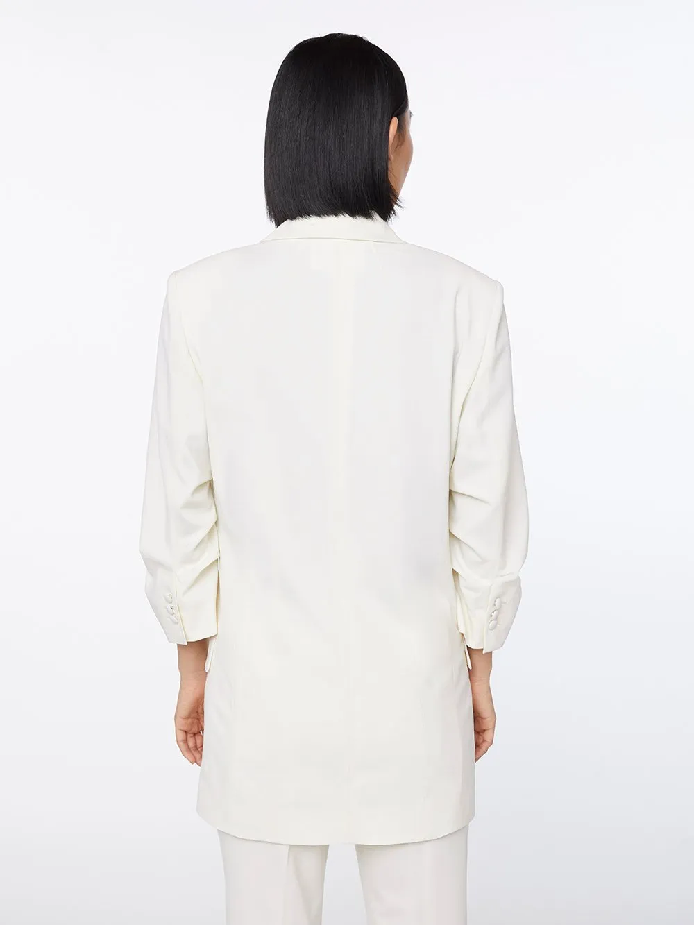 Imaan x FRAME Darted Blazer -- Off White