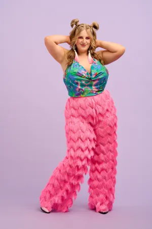 Intergalactic Rodeo - Dallas Fringed Trousers in Hot Pink